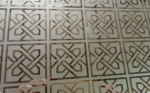 Elevator decorative plate etching sheet