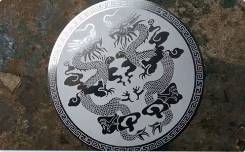 Elevator decorative plate etching sheet
