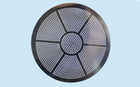 Filter mesh etched sheet