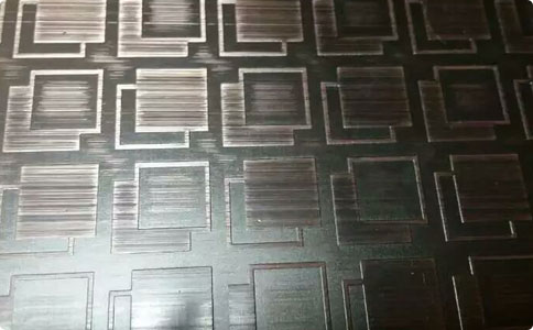 Decorative plate etching sheet