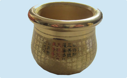 censer cup pot etched sheet