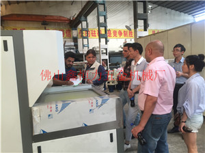 Indian stainless steel filter etching machine officially put